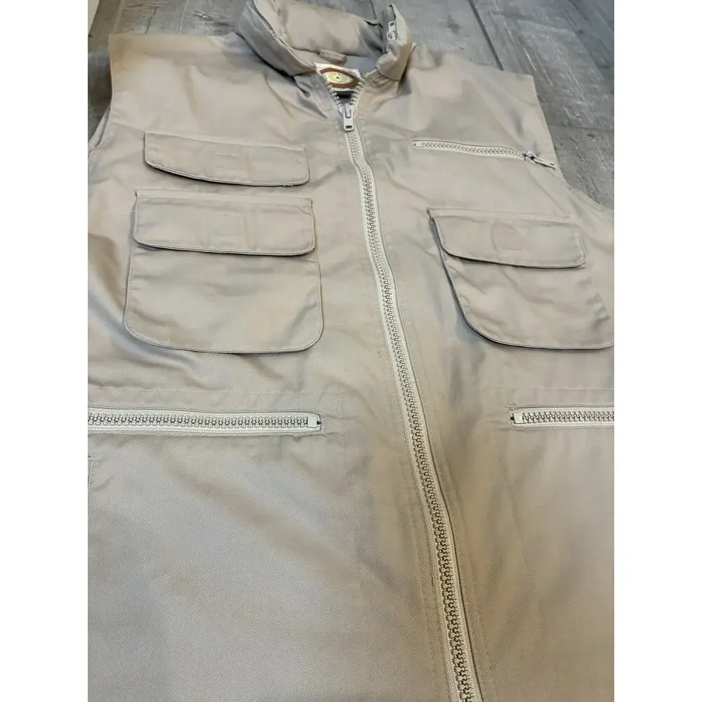 Vintage 80s Banana Republic Mill Valley Tag Bush Vest Large Hooded Safari